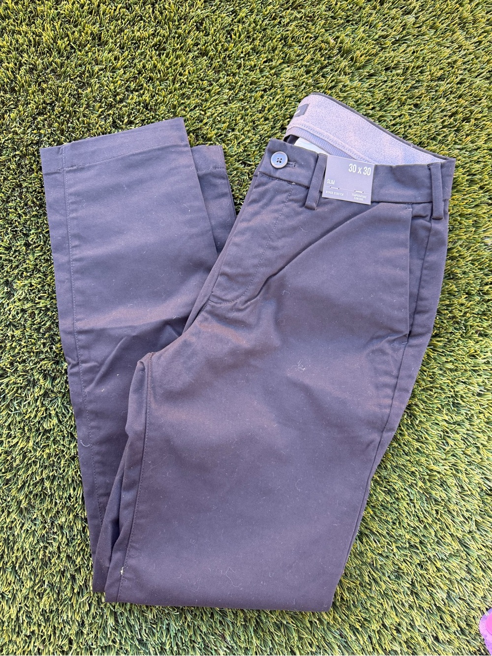 Express Men's Black Chino Pants - Classic Straight Fit